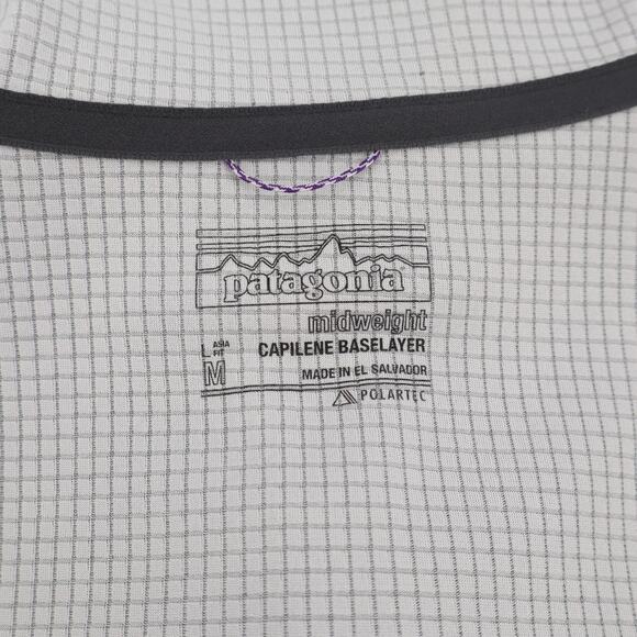 Patagonia Women's Capilene Base Layer 1/4 Zip Long Sleeve Grey Sz M - Picture 5 of 7